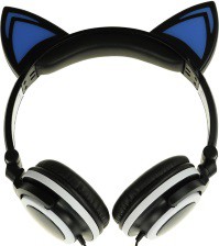 Наушники с ушками кошки