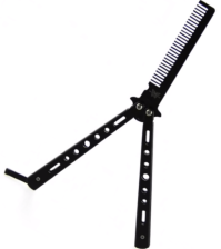 Расчёска нож-бабочка металлическая