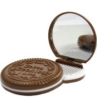 Складное зеркало с расческой Печенька